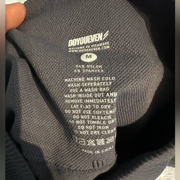 DOYOUEVEN Women's Gray Seamless Ribbed High Waist Athletic Leggings - Picture 6 of 6